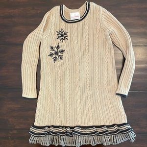 Hanna Anderson Snowflake Sweater Dress
